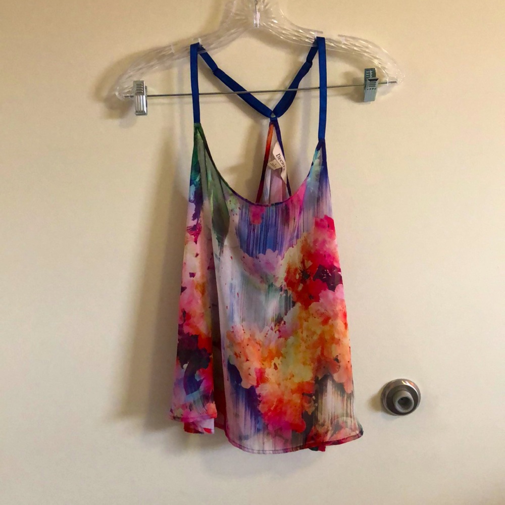 Translucent Floral Tank Top
